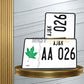 AJK Metal Replica Number Plate – Upper Embossed