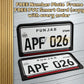Punjab Metal Replica Number Plate – Upper Embossed