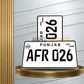 Punjab Metal Replica Number Plate – Upper Embossed