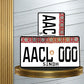Sindh Gold Monogram Metal Number Plate – Upper Embossed
